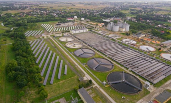 Zakończenie budowy elektrowni fotowoltaicznej na terenie Oczyszczalni Ścieków "Hajdów"